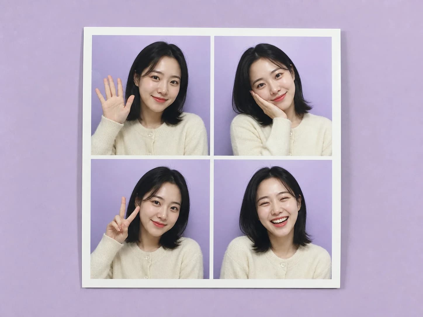 Choose a photobooth layout AI photo editing result